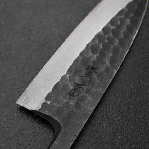 Deba White Steel #2 Kurouchi Tsuchime Cherry Handle 150mm-[Musashi]-[Japan-Küchenmesser]