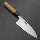 Deba White Steel #2 Kurouchi Tsuchime Cherry Handle 150mm-[Musashi]-[Japan-Küchenmesser]