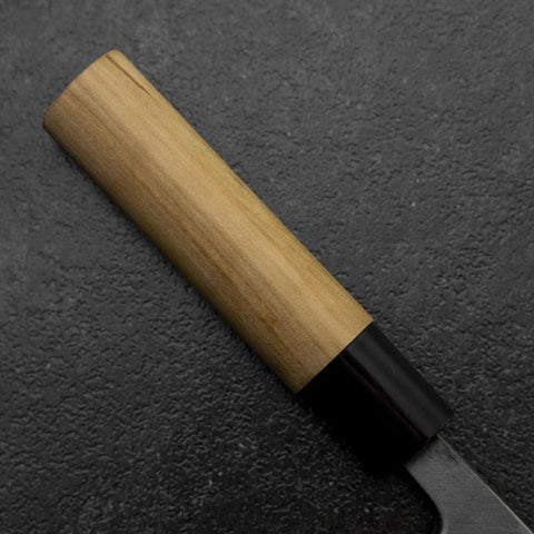 Deba White Steel #2 Kurouchi Tsuchime Kirschholz Griff 150mm-[Musashi]-[Japan-Küchenmesser]