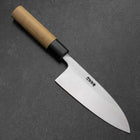 Deba White Steel #2 Kurouchi Tsuchime Kirschholz Griff 150mm-[Musashi]-[Japan-Küchenmesser]