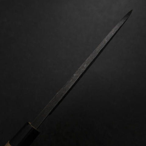 Deba White Steel #2 Kurouchi Tsuchime Kirschholz Griff 165mm-[Musashi]-[Japan-Küchenmesser]
