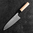 Deba White Steel #2 Kurouchi Tsuchime Kirschholz Griff 180mm-[Musashi]-[Japan-Küchenmesser]
