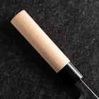 Deba White Steel #2 Kurouchi Tsuchime Kirschholz Griff 180mm-[Musashi]-[Japan-Küchenmesser]