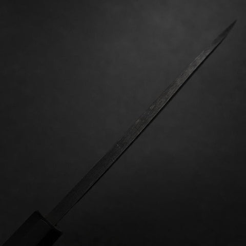 Deba White Steel #2 Kurouchi Tsuchime Walnussholz Griff 165mm-[Musashi]-[Japan-Küchenmesser]