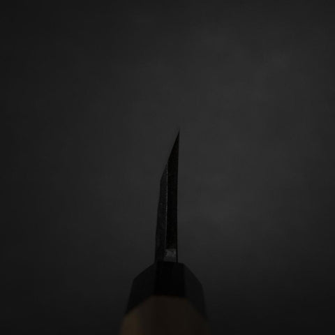 Deba White Steel #2 Kurouchi Tsuchime Walnussholz Griff 180mm-[Musashi]-[Japan-Küchenmesser]