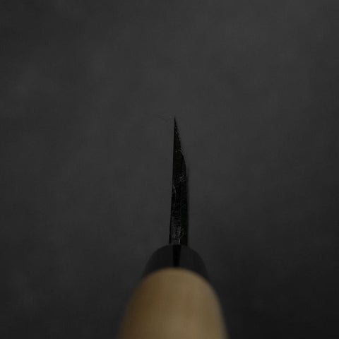 Deba White Steel #2 Left-Hand Kurouchi Tsuchime Cherry Handle 150mm (5.9”)-[Musashi]-[Japan-Küchenmesser]