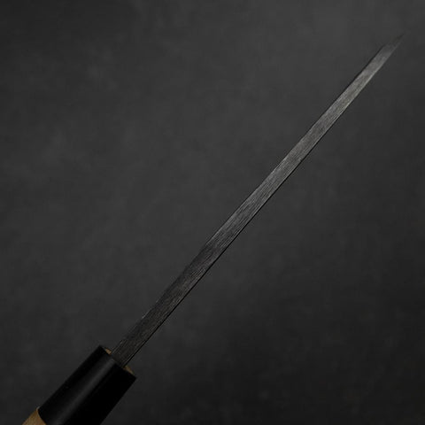 Deba White Steel #2 Left-Hand Kurouchi Tsuchime Cherry Handle 150mm (5.9”)-[Musashi]-[Japan-Küchenmesser]