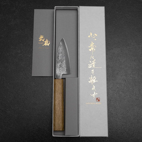 Deba White Steel #2 Nashiji Eichenholz Griff 80mm-[Musashi]-[Japan-Küchenmesser]
