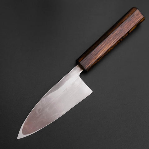 Deba White Steel #2 Nashiji Sumi Urushi Griff 120mm-[Musashi]-[Japan-Küchenmesser]