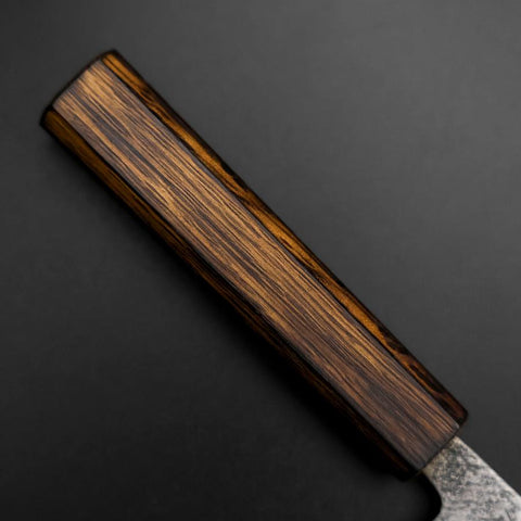 Deba White Steel #2 Nashiji Sumi Urushi Griff 120mm-[Musashi]-[Japan-Küchenmesser]