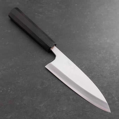 Deba White Steel #2 Kasumi Büffelhorn und Ebenholz Griff 165mm-[Musashi]-[Japan-Küchenmesser]