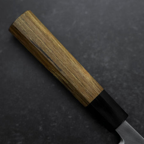 Deba White Steel #2 Kasumi Büffelhorn und Teak Griff 195mm-[Musashi]-[Japan-Küchenmesser]
