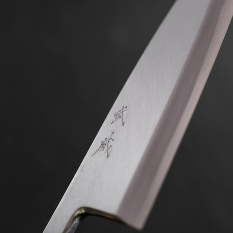 Deba White steel #2 Kasumi Sumi Urushi Griff 180mm-[Musashi]-[Japan-Küchenmesser]