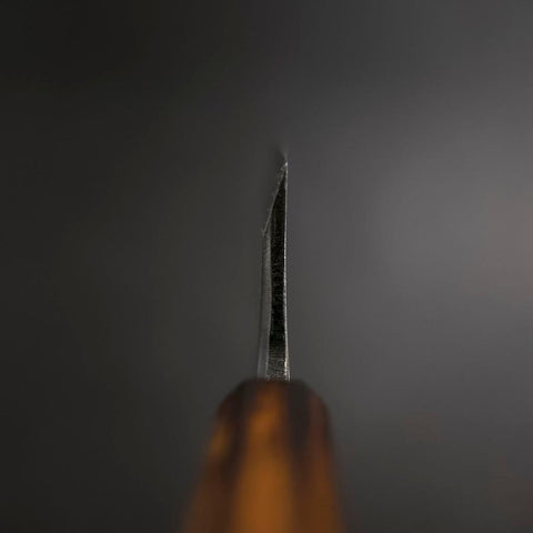 Deba White steel #2 Kasumi Sumi Urushi Griff 180mm-[Musashi]-[Japan-Küchenmesser]