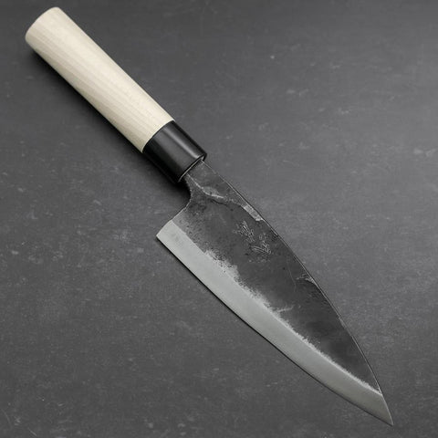 Deba White steel #2 Kurouchi Magnolien Griff 165mm-[Musashi]-[Japan-Küchenmesser]