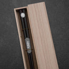Ebenholz Lackierte Essstäbchen 240mm mit Paulownia-Holzbox-[Musashi]-[Japan-Küchenmesser]