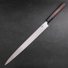 Fuguhiki Blue Steel #1 Hon-Kasumi Büffelhorn und Walnuss Griff 300mm-[Musashi]-[Japan-Küchenmesser]