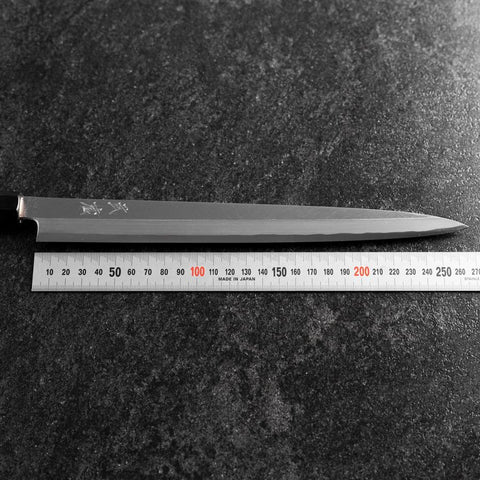 Fuguhiki White Steel #3 Kasumi Büffelhorn und Magnolienholz Griff 270mm-[Musashi]-[Japan-Küchenmesser]