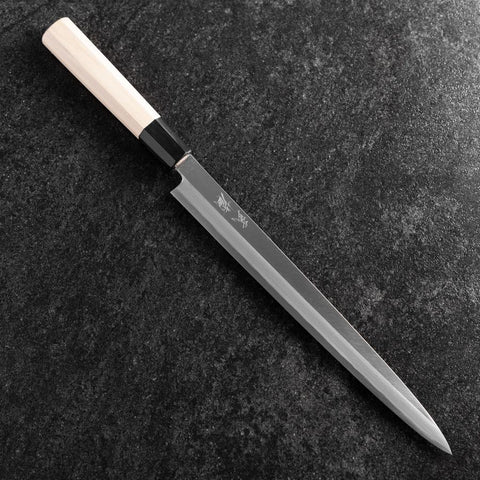 Fuguhiki White Steel #3 Kasumi Büffelhorn und Magnolienholz Griff 270mm-[Musashi]-[Japan-Küchenmesser]
