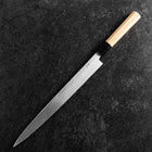 Fuguhiki White Steel #3 Kasumi Büffelhorn und Magnolienholz Griff 300mm-[Musashi]-[Japan-Küchenmesser]