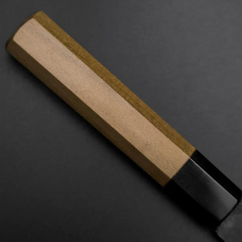 Funayuki Blue Steel #1 Edelstahlummantelung Kurouchi Büffelhorn und Magnolienholz Griff 165mm-[Musashi]-[Japan-Küchenmesser]