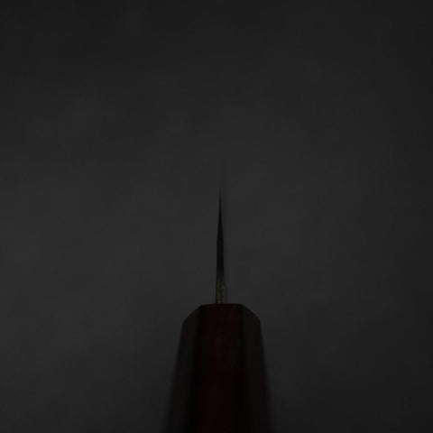 Funayuki Blue Steel #1 Kurouchi Lila Urushi Griff 105mm-[Musashi]-[Japan-Küchenmesser]