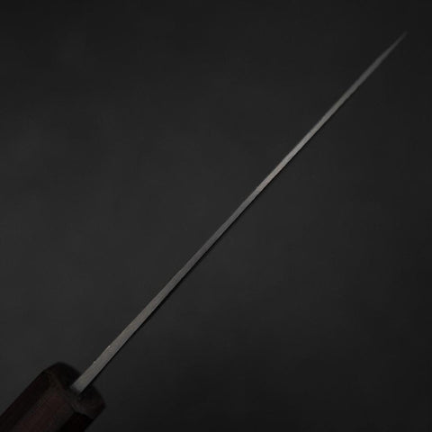 Funayuki Blue Steel #1 Kurouchi Lila Urushi Griff 105mm-[Musashi]-[Japan-Küchenmesser]