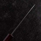 Funayuki Blue Steel #1 Kurouchi Lila Urushi Griff 105mm-[Musashi]-[Japan-Küchenmesser]