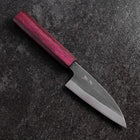 Funayuki Blue Steel #1 Kurouchi Lila Urushi Griff 105mm-[Musashi]-[Japan-Küchenmesser]