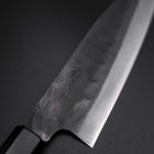 Funayuki Blue Steel #1 Stainless Clad Kurouchi Buffalo Magnolia Handle 165mm (6.5”)-[Musashi]-[Japan-Küchenmesser]
