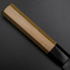 Funayuki Blue Steel #1 Stainless Clad Kurouchi Buffalo Magnolia Handle 165mm (6.5”)-[Musashi]-[Japan-Küchenmesser]