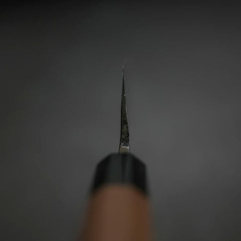 Funayuki Blue Steel #2, Kurouchi Büffelhorn und Ebenholz Griff, 150mm-[Musashi]-[Japan-Küchenmesser]