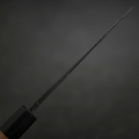 Funayuki Blue Steel #2, Kurouchi Büffelhorn und Ebenholz Griff, 150mm-[Musashi]-[Japan-Küchenmesser]