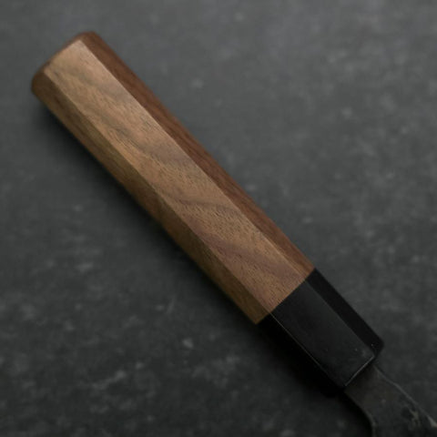 Funayuki Blue Steel #2, Kurouchi Büffelhorn und Ebenholz Griff, 150mm-[Musashi]-[Japan-Küchenmesser]