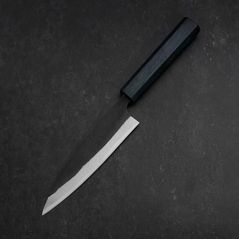 Funayuki Blue Steel #2 Kurouchi Dark Blue Urushi Handle 145mm (5.7”)-[Musashi]-[Japan-Küchenmesser]
