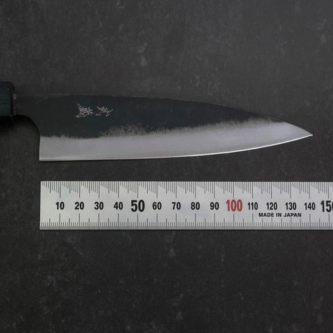 Funayuki Blue Steel #2 Kurouchi Dark Blue Urushi Handle 145mm (5.7”)-[Musashi]-[Japan-Küchenmesser]