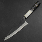 Funayuki Blue Steel #2 Kurouchi Ocean Black White Gold Handle 165mm (6.5”)-[Musashi]-[Japan-Küchenmesser]