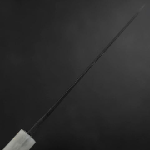 Funayuki Blue Steel #2 Kurouchi Ocean Black White Gold Handle 165mm (6.5”)-[Musashi]-[Japan-Küchenmesser]