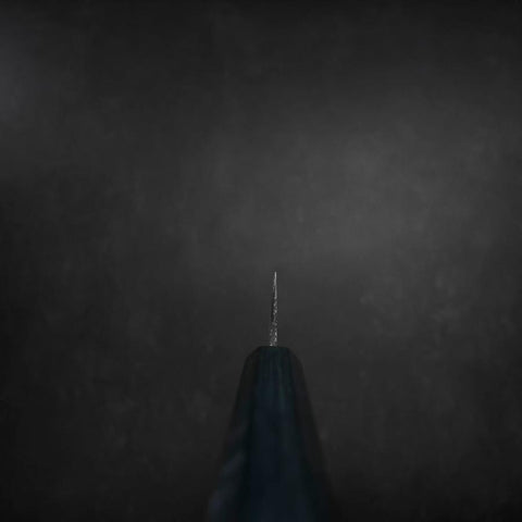 Funayuki Blue Steel #2 Kurouchi Sumi Urushi Griff 165mm-[Musashi]-[Japan-Küchenmesser]