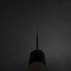 Funayuki Blue Steel #2 Kurouchi Walnussholz Griff 100mm-[Musashi]-[Japan-Küchenmesser]