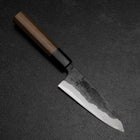 Funayuki Blue Steel #2 Kurouchi Walnussholz Griff 120mm-[Musashi]-[Japan-Küchenmesser]