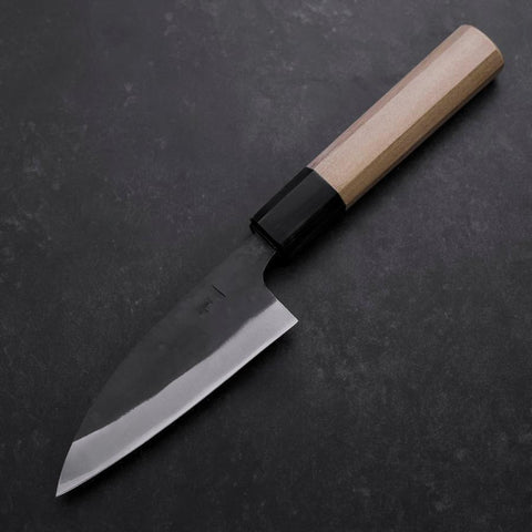 Funayuki Blue Steel #1 Kurouchi Büffelhorn und Magnolienholz Griff 105mm-[Musashi]-[Japan-Küchenmesser]