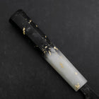 Funayuki Blue steel #2 Kurouchi Ozeanplastik Griff Schwarz-Weiß-Gold 165mm-[Musashi]-[Japan-Küchenmesser]