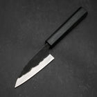 Funayuki Sabaki Blue Steel #1 Kurouchi Büffelhorn und Ebenholz Griff 165mm-[Musashi]-[Japan-Küchenmesser]