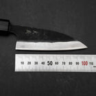 Funayuki Sabaki Blue Steel #1 Kurouchi Büffelhorn und Ebenholz Griff 165mm-[Musashi]-[Japan-Küchenmesser]