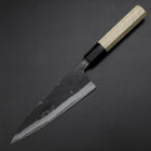 Funayuki Sabaki Blue Steel #1 Kurouchi Büffelhorn und Magnolienholz Griff 160mm-[Musashi]-[Japan-Küchenmesser]