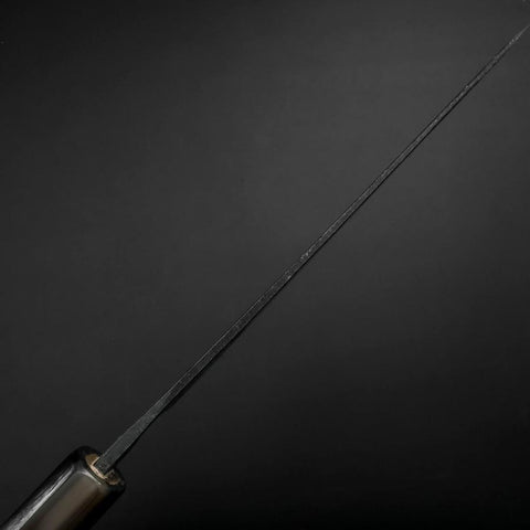 Funayuki Sabaki Blue Steel #1 Kurouchi Büffelhorn und Magnolienholz Griff 160mm-[Musashi]-[Japan-Küchenmesser]