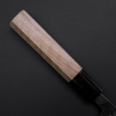 Funayuki Sabaki Blue Steel #1 Kurouchi Büffelhorn und Magnolienholz Griff 160mm-[Musashi]-[Japan-Küchenmesser]