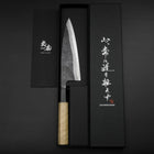 Funayuki Sabaki Blue Steel #1 Kurouchi Büffelhorn und Magnolienholz Griff 160mm-[Musashi]-[Japan-Küchenmesser]