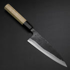 Funayuki Sabaki Blue Steel #1 Kurouchi Büffelhorn und Magnolienholz Griff 160mm-[Musashi]-[Japan-Küchenmesser]